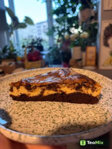 Preparat gătit de Ana: Cheesecake cu brownie și ciocolată cu mentă